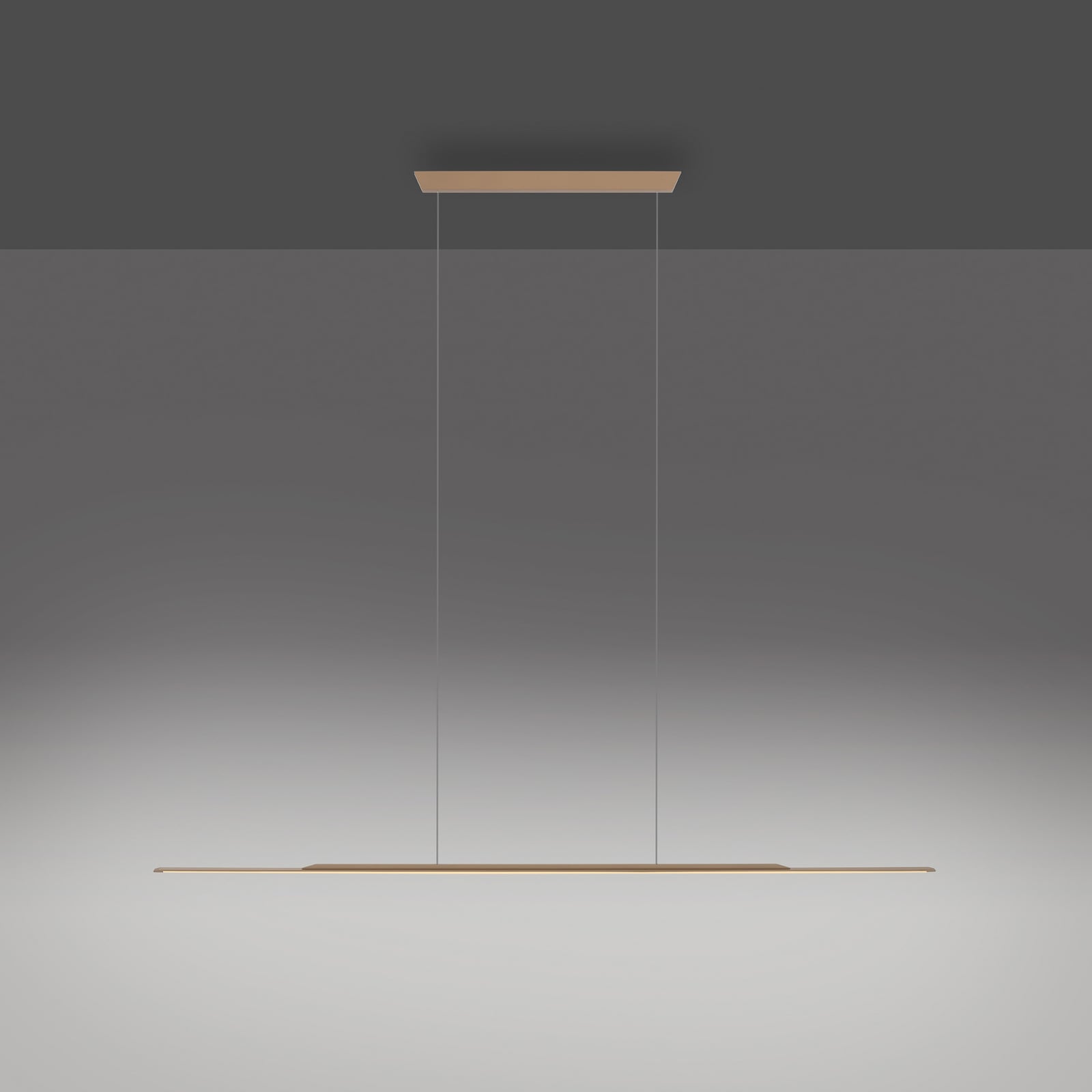 Suspension LED, bronze, 125 cm, aluminium, 3 000 K - PURE Suspension LED, bronze, 125 cm, aluminium, 3 000 K - PURE