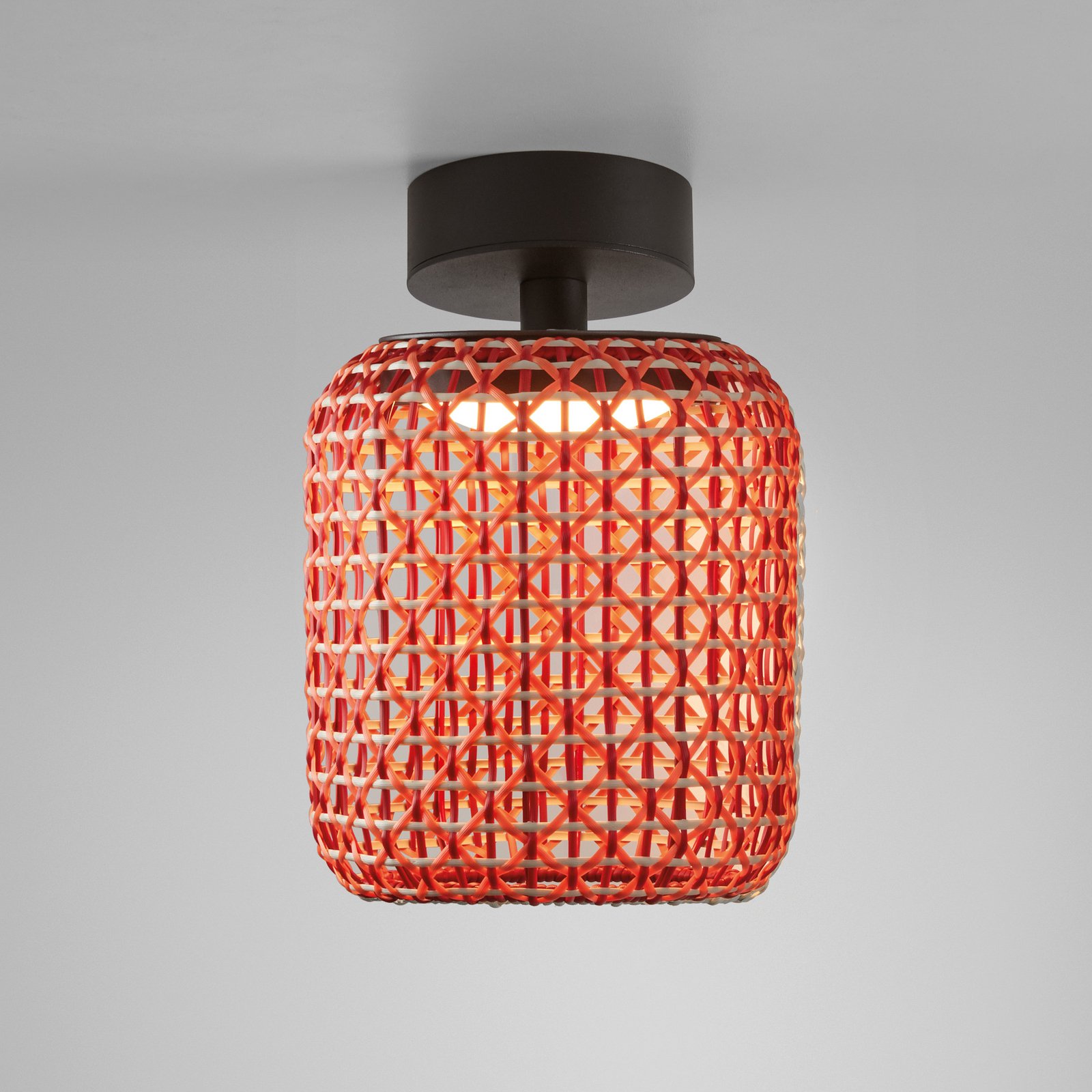 Bover Nans PF/21 LED vanjska stropna svjetiljka, crvena