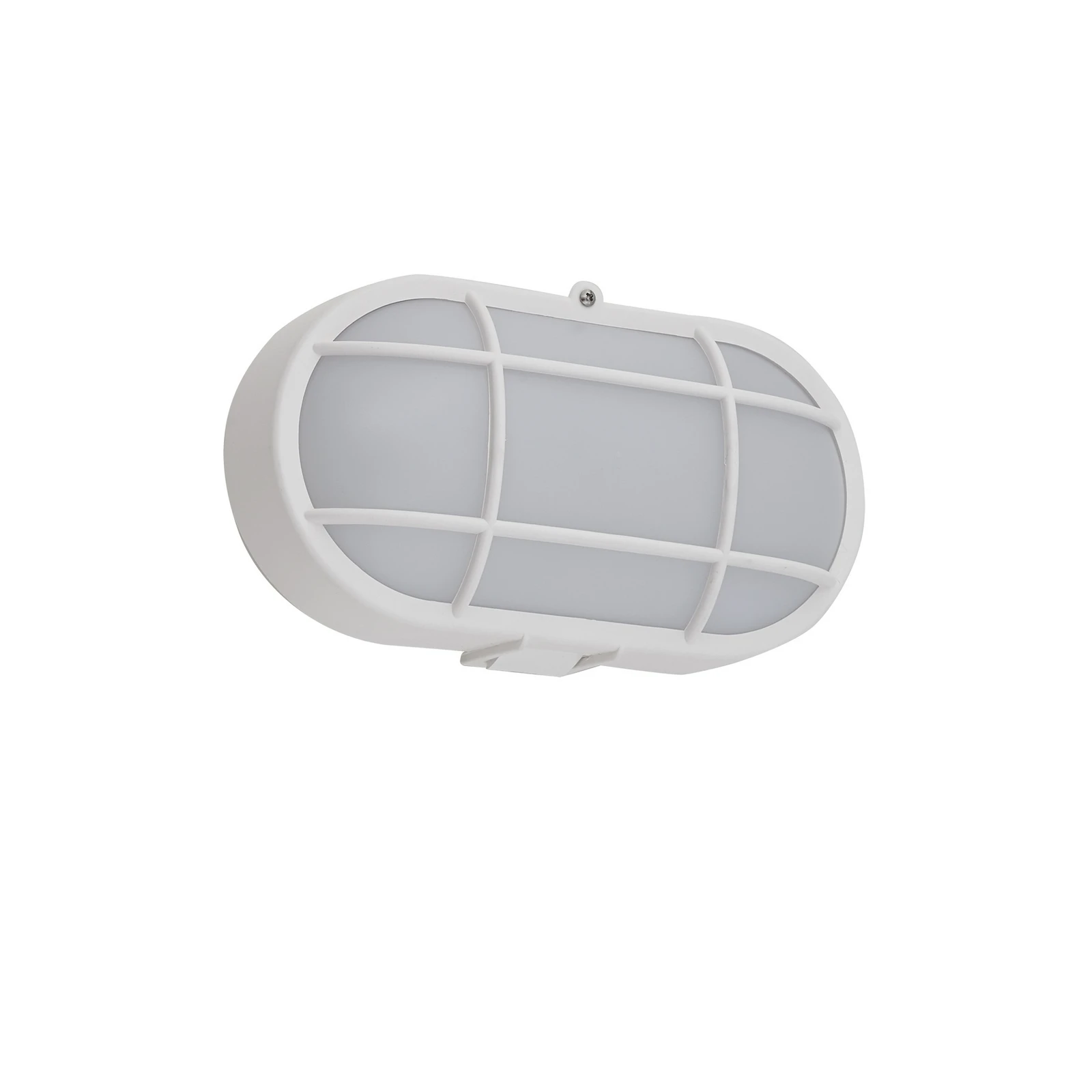 Lindby applique da esterni LED Alisha, bianco, plastica, IP54