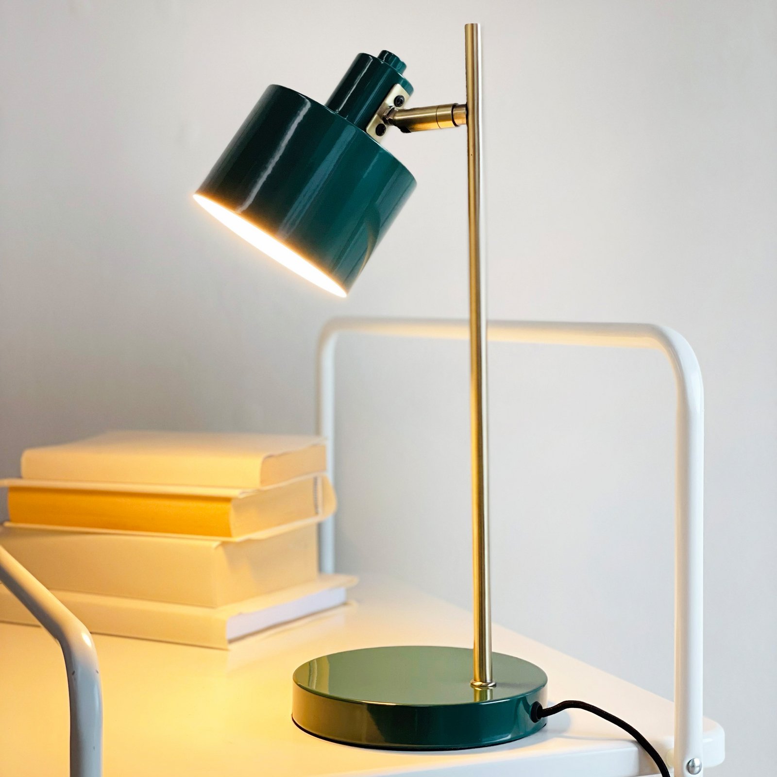 Dyberg Larsen Tischlampe Ocean, dunkelgrün, Höhe 43 cm