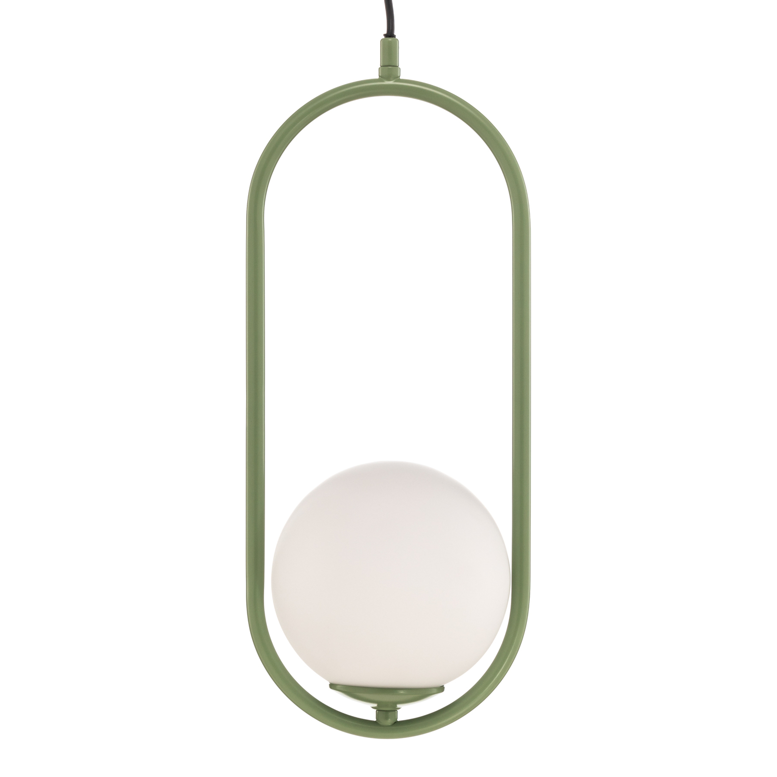 Samba hanglamp, 1-lamp, groen/wit