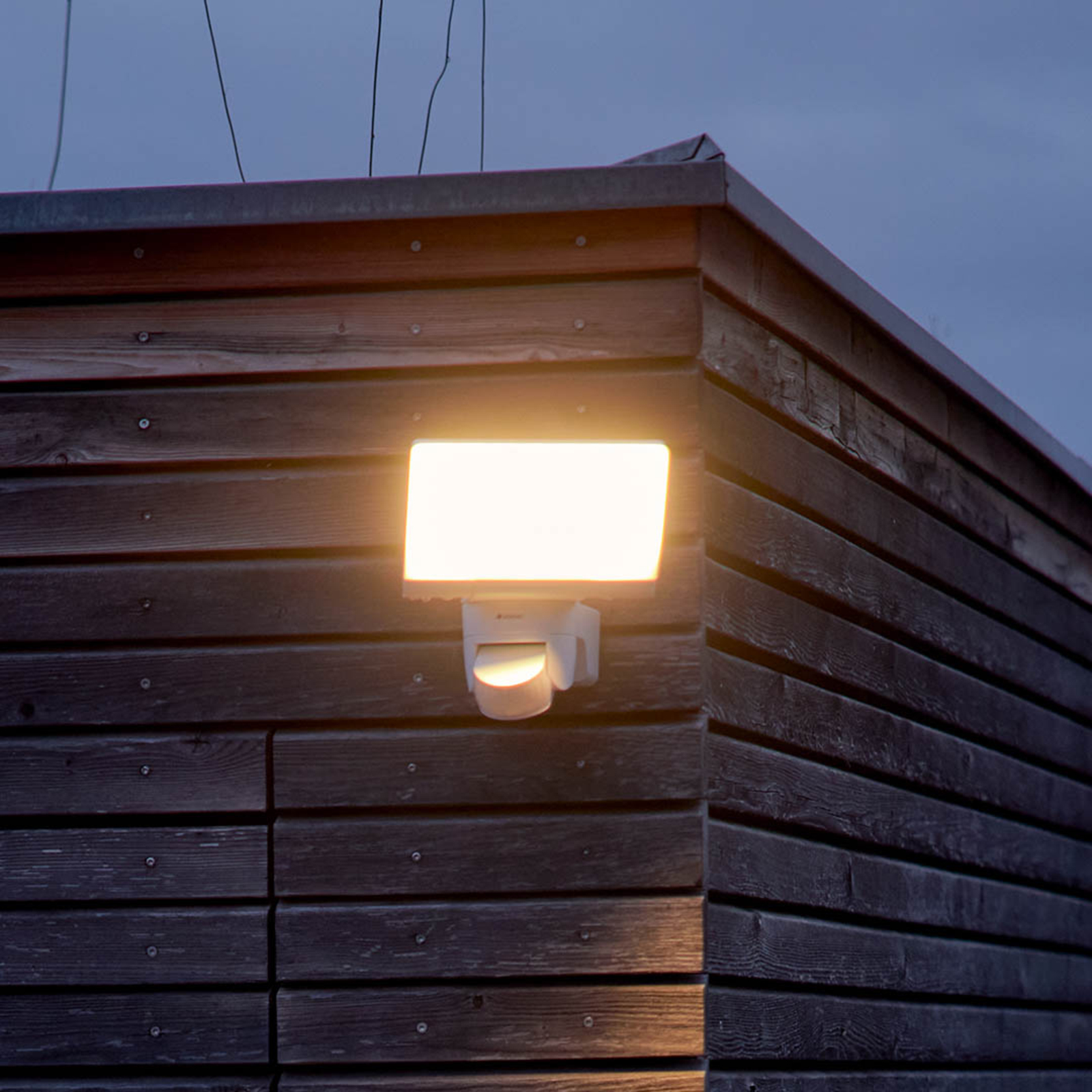 mosaik Brug for fællesskab STEINEL XLED Home 2 S udendørsspot, sensor, hvidt | Lampegiganten.dk