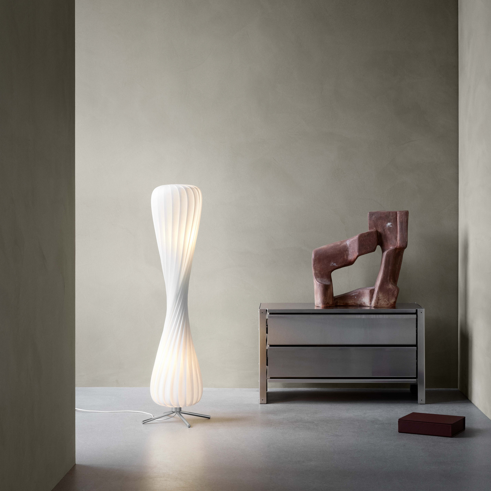 TR7 Podna lampa 25x117 cm PC/Nonwoven Bijela - Tom Rossau