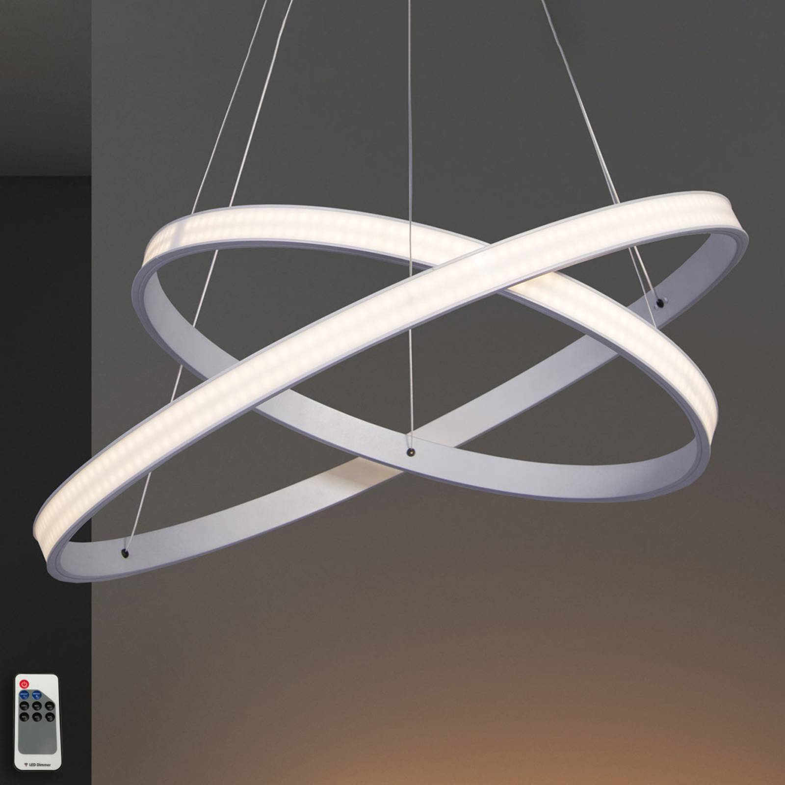 Lampa wisząca LED Largo z dwoma pierścieniami