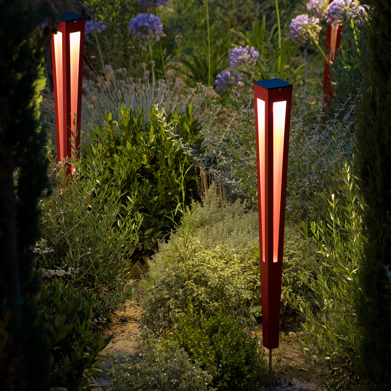 LED-Solarfackel Tinka mit Sensor, 120 cm