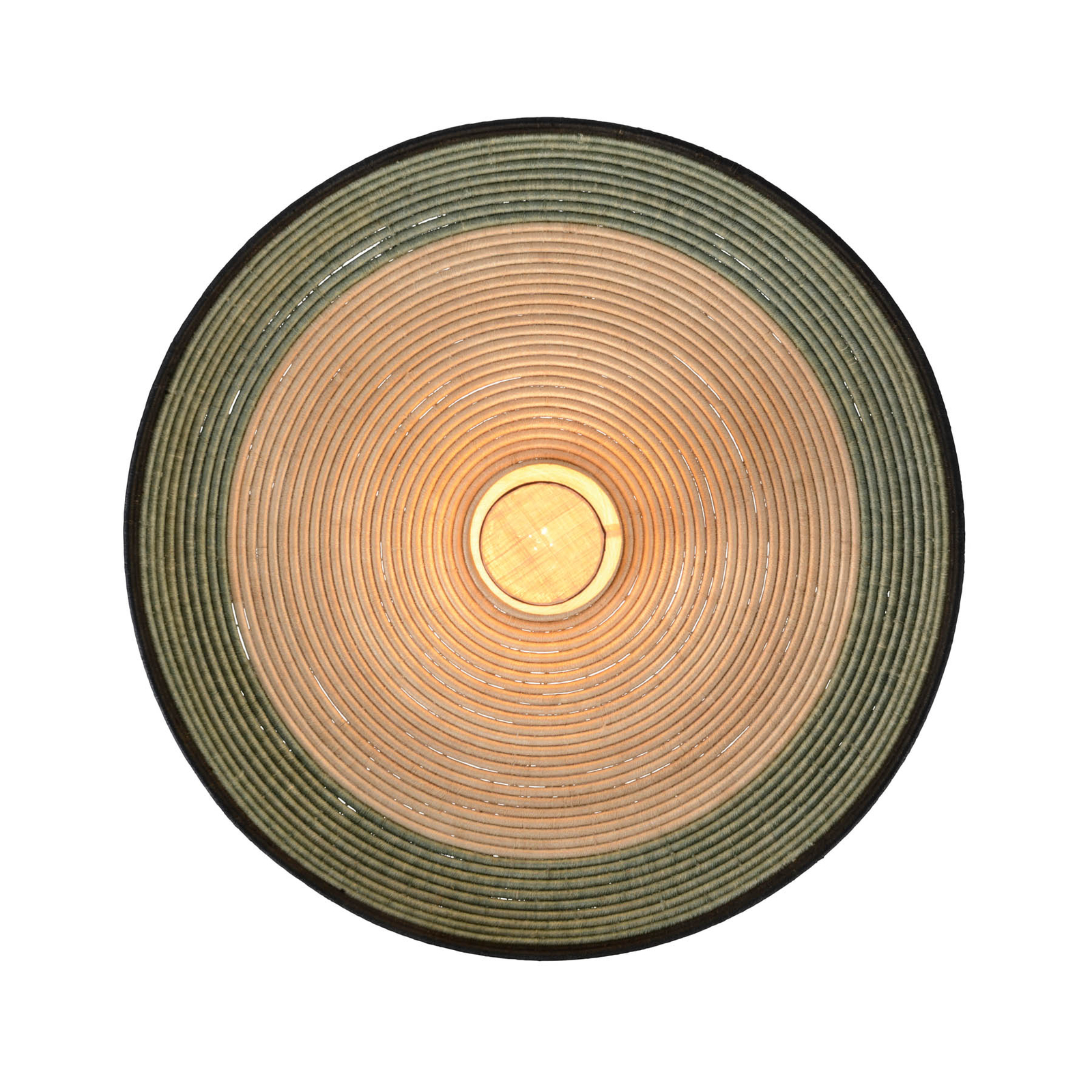 Forestier Grass Wandleuchte aus Abacá-Geflecht