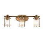 Ashland Bay bathroom wall light, 3-bulb