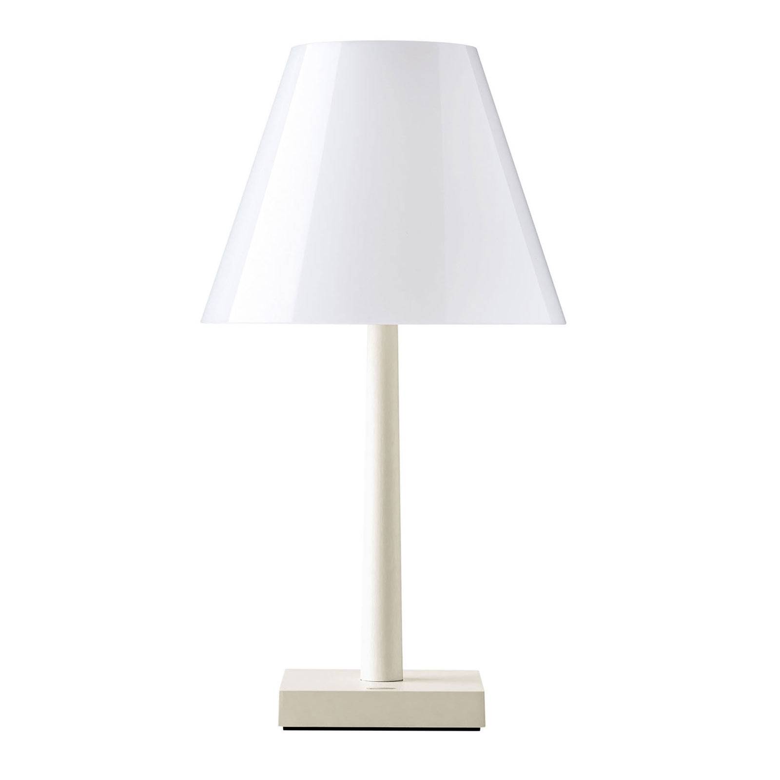 Rotaliana Dina+ T1 battery table lamp champagne, for Living / Dining Room, plastic, aluminium, 8 W, H: 37 cm