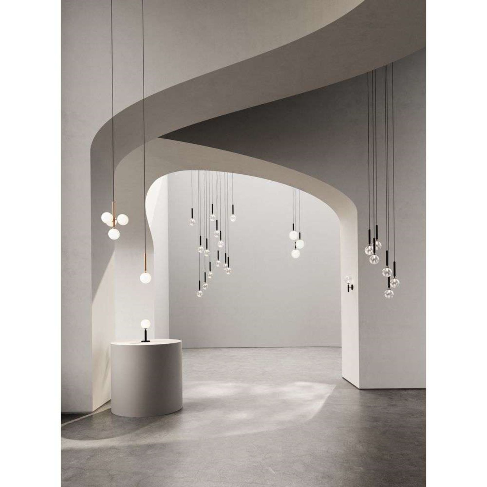 Miira 3 Candelabru Rock Grey/Opal White - Nuura