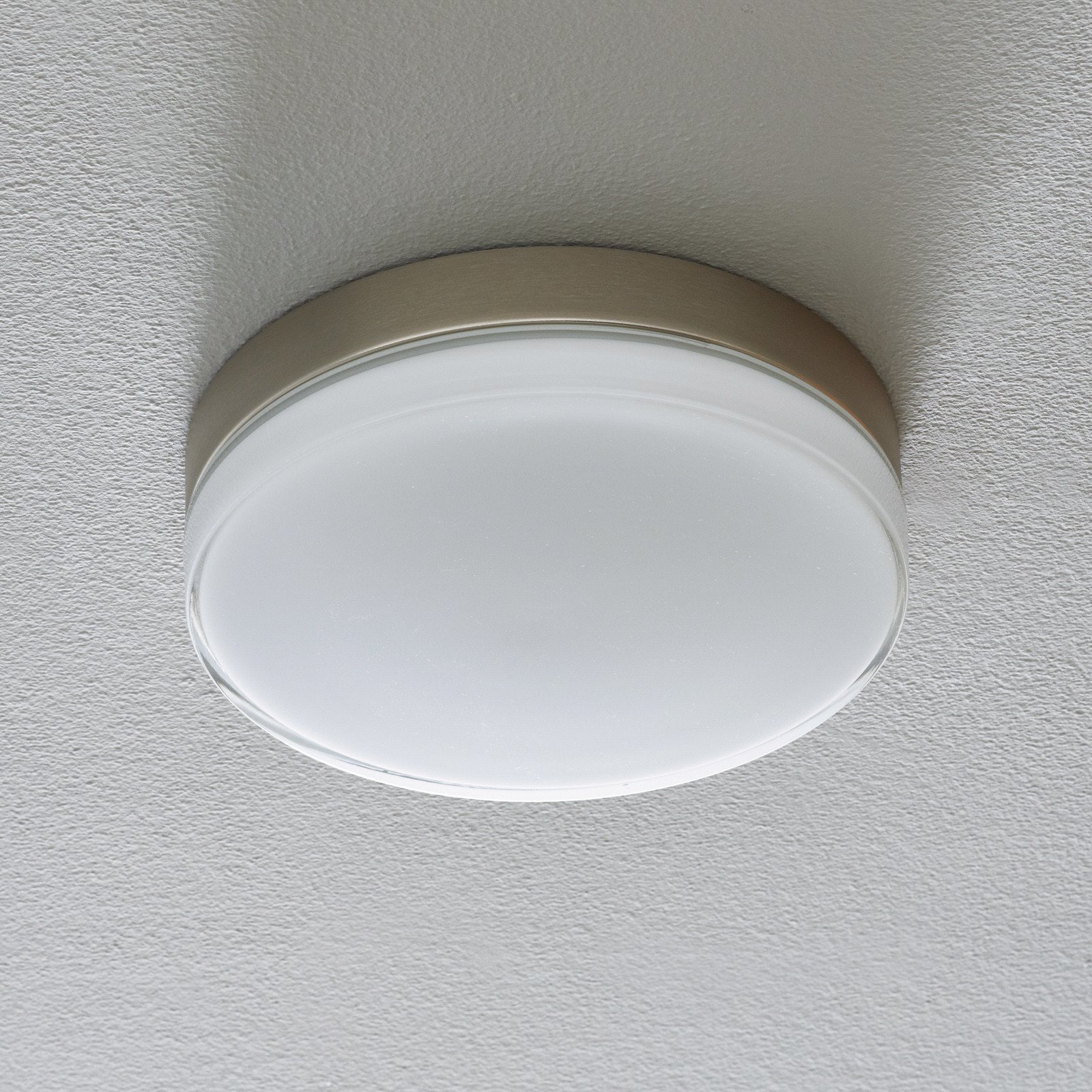 BEGA 12128 plafonieră LED DALI 930 oțel 26cm - Baie - modern - oțel inoxidabil alb - Metal