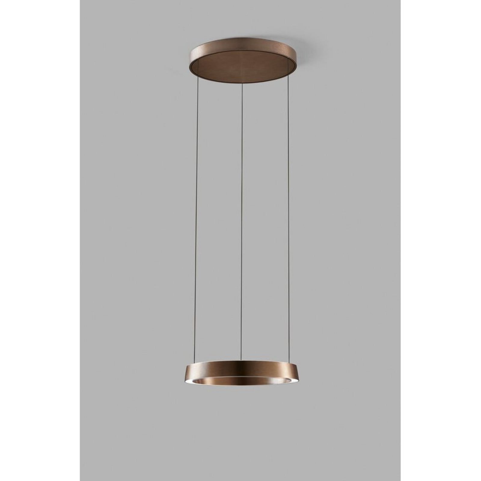 Edge Round LED-hængelampe, rosa, Ø40 cm, Smart LIGHT-POINT - Stue - Design - Aluminium - Ring billede