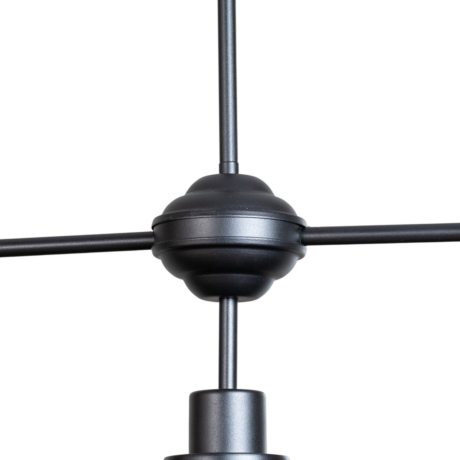 Craft III pendant light in black, 3-bulb