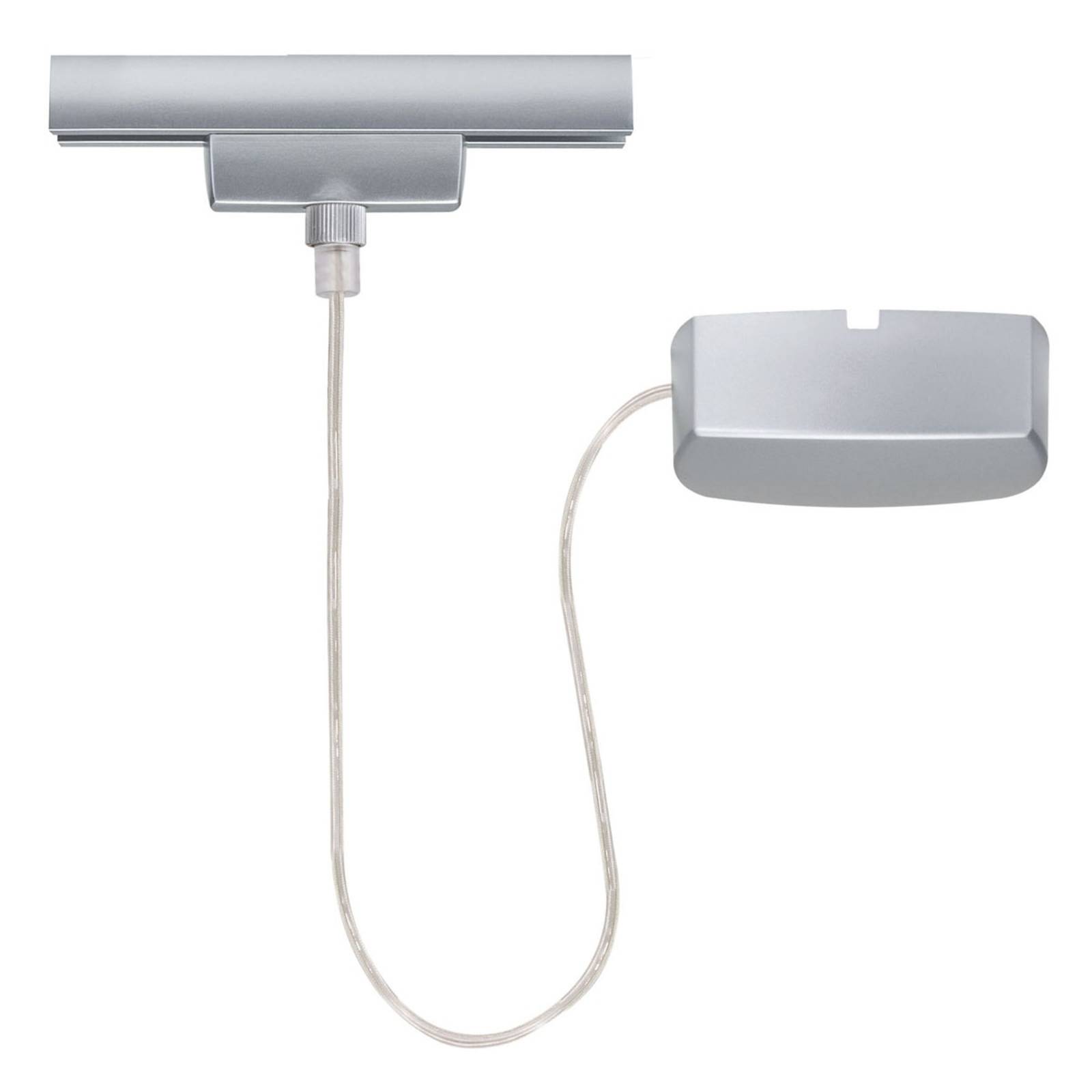 Paulmann Licht Paulmann No. 96831 URail Schienensystem Stromeinspeisung 230V, Chrom matt