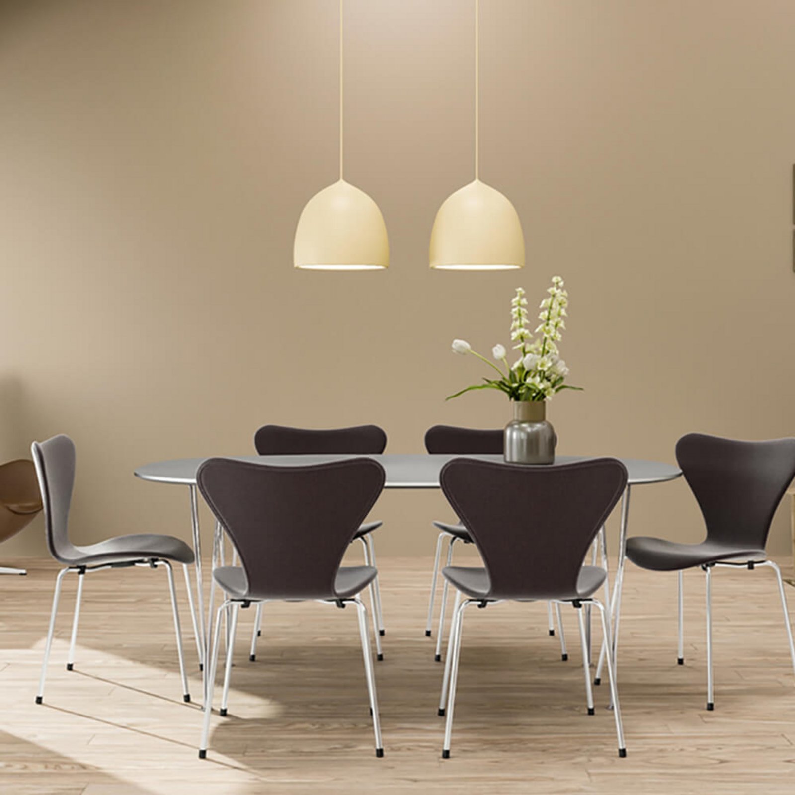 Suspence P1.5 Lustră Pendul Light Grey - Fritz Hansen