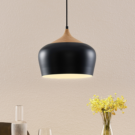 Lindby Vilsera lampa wisząca czarna