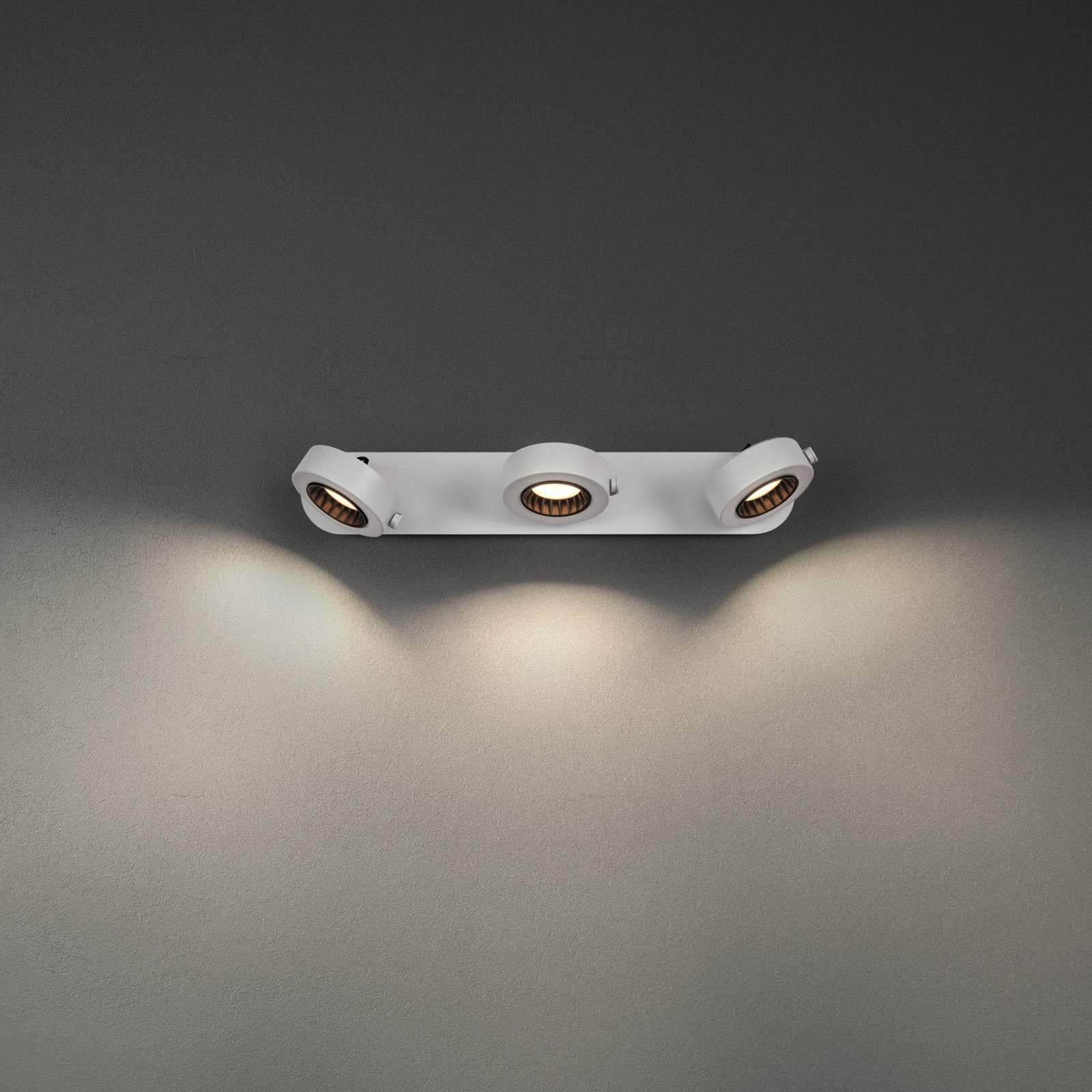 LEDVANCE Spot pour plafond LED Venus, 3.000 K, à 3 lampes, blanc