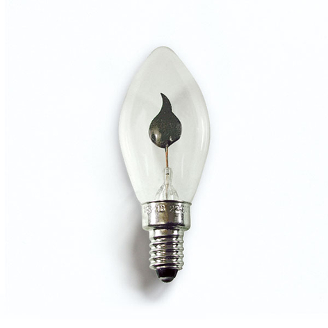 E10 1,5W 230V reservlampor 2-pack fladdrande ljus