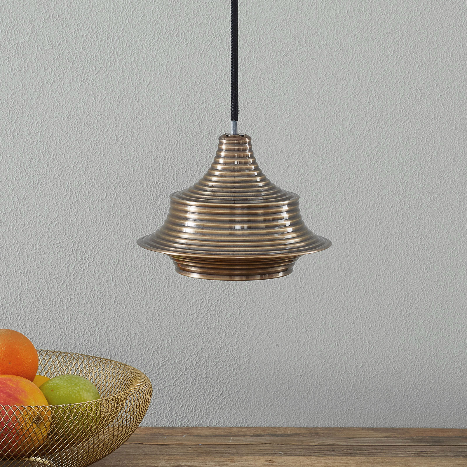 Bover Tibeta 02 - LED pendant light, antique brass