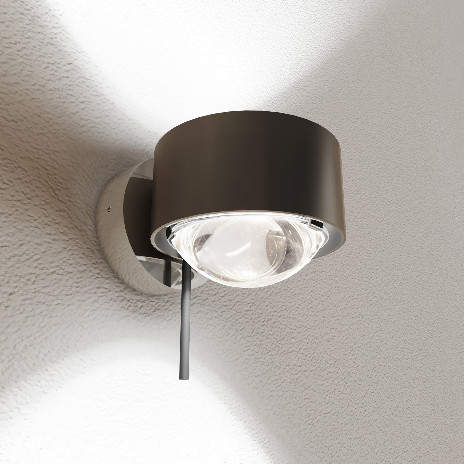 Puk! 80 Wall Avantgarde LED spot HV 2 x lens clear