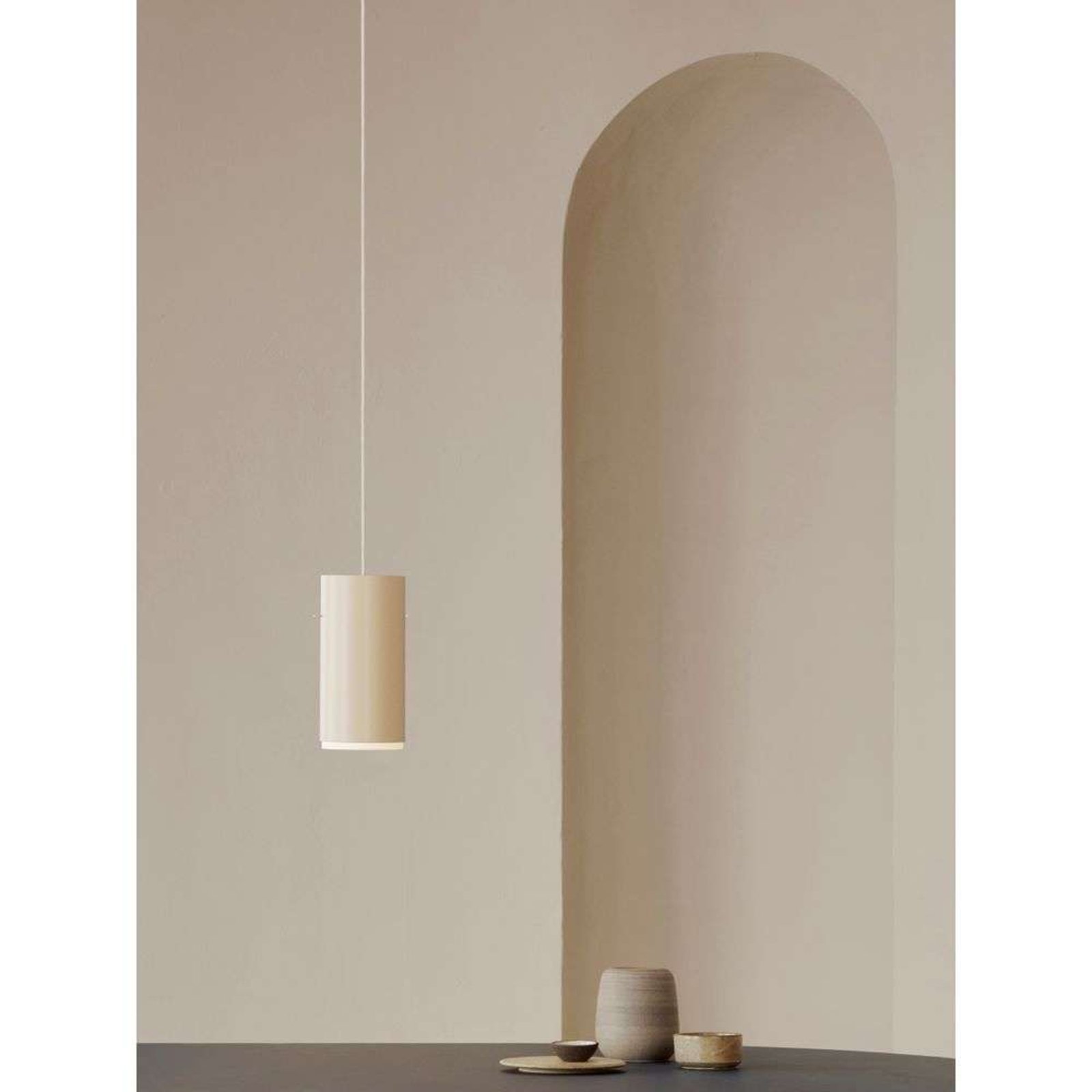 Tube Pendant Large Beige - Moebe