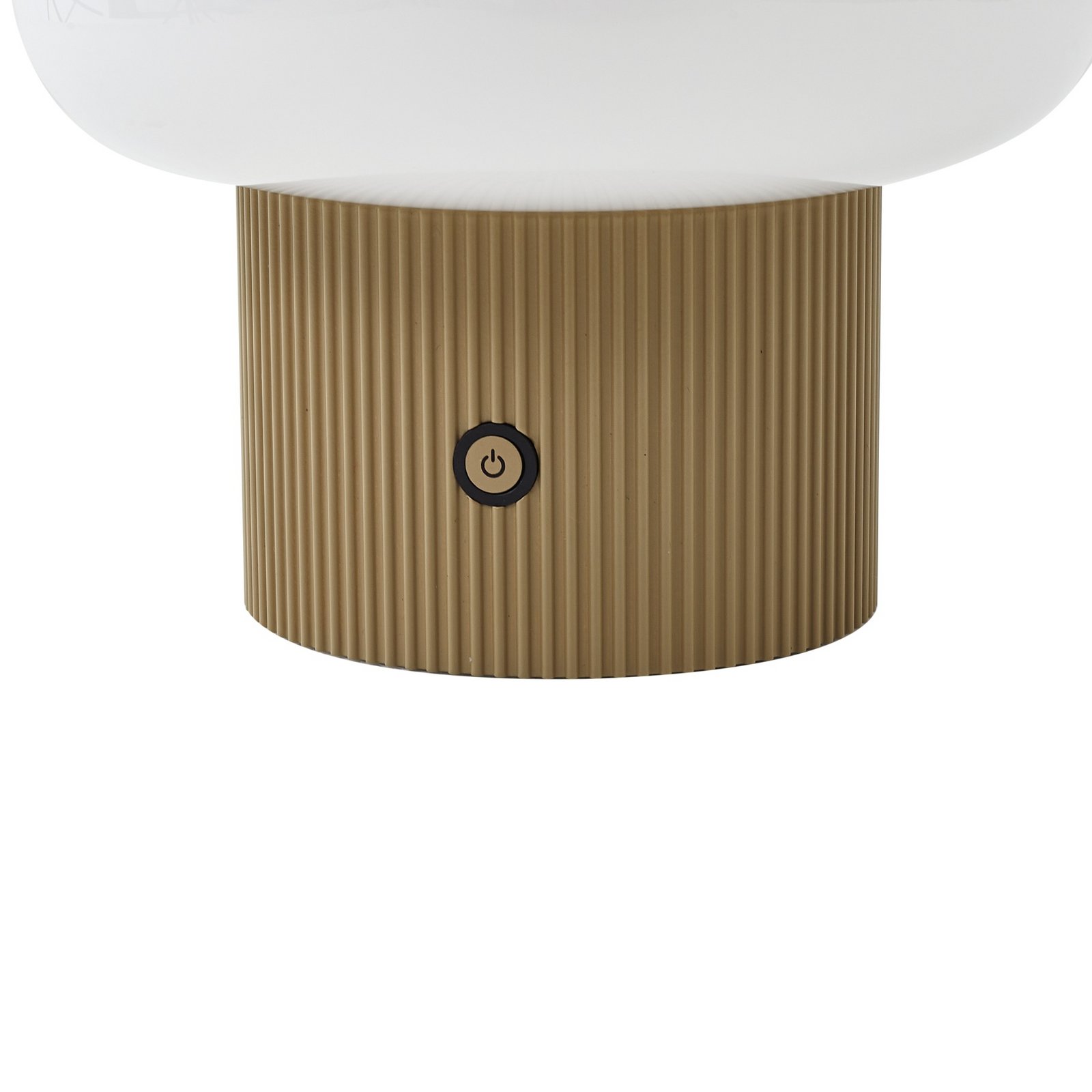 Katrin Palme lampada da tavolo LED ricaricabile beige - Lucande Katrin Palme lampada da tavolo LED ricaricabile beige - Lucande