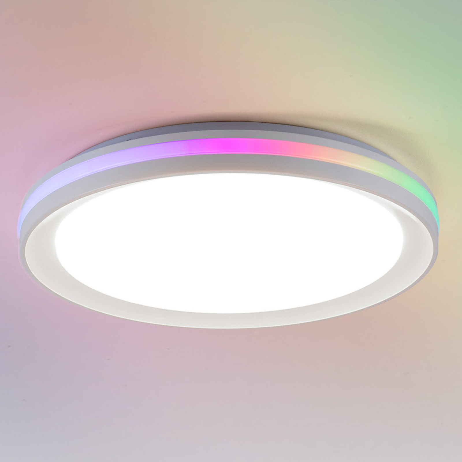LED-Deckenleuchte Ribbon, CCT, RGB