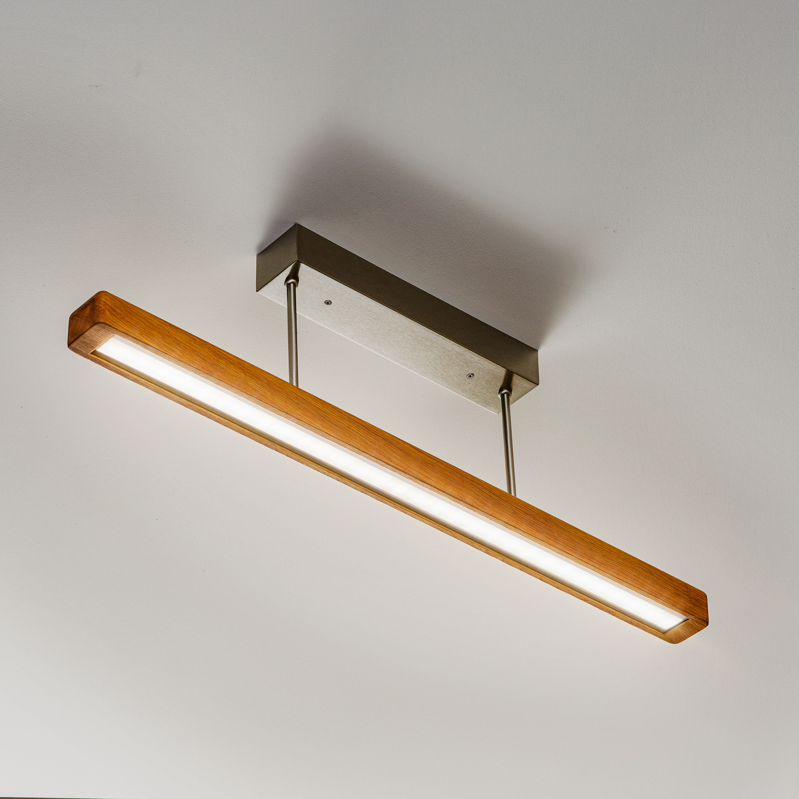 HerzBlut Leonora LED-taklampe, oljet eik, 85 cm
