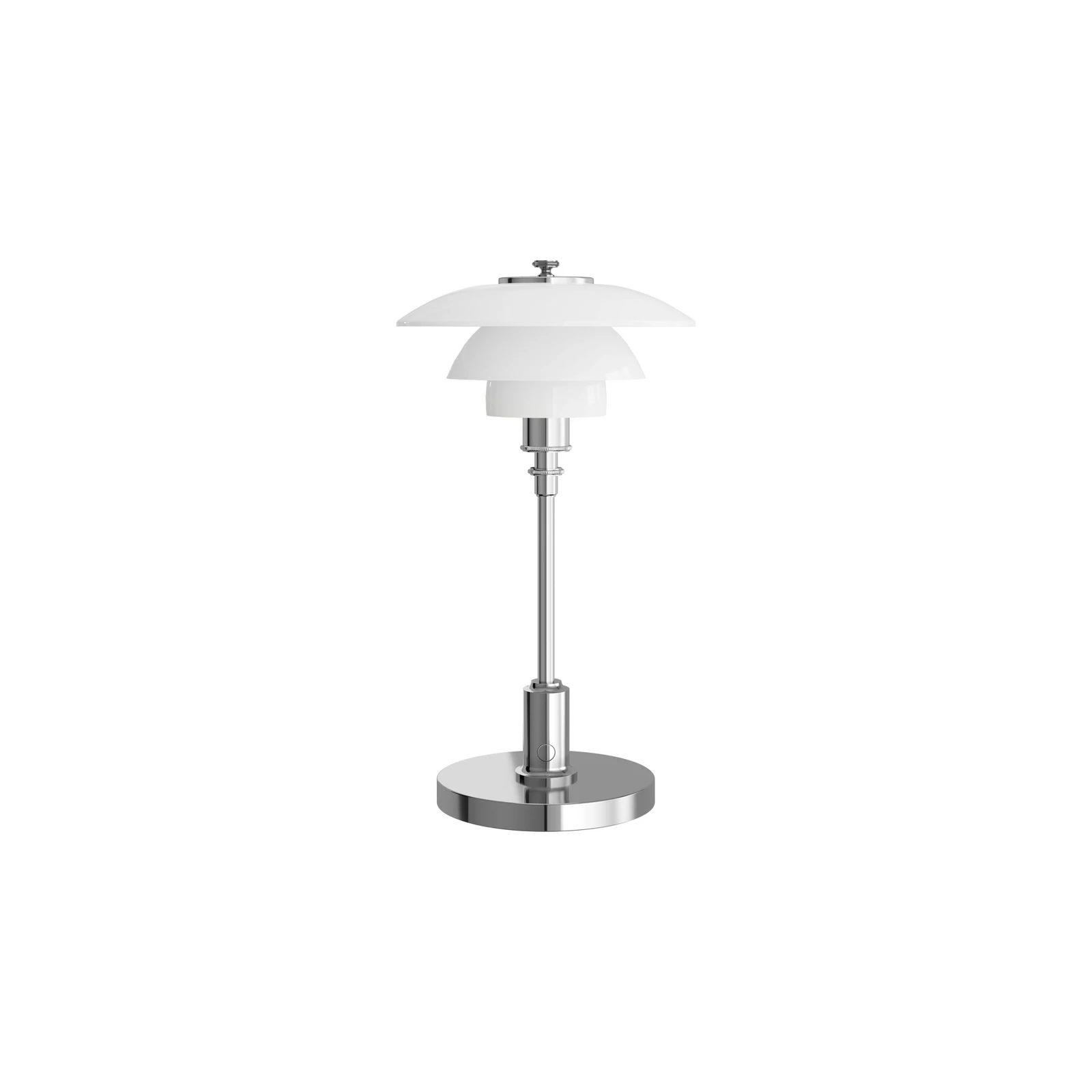 Lampe à poser rechargeable Louis Poulsen PH 1-1 Portable, chrome, IP44