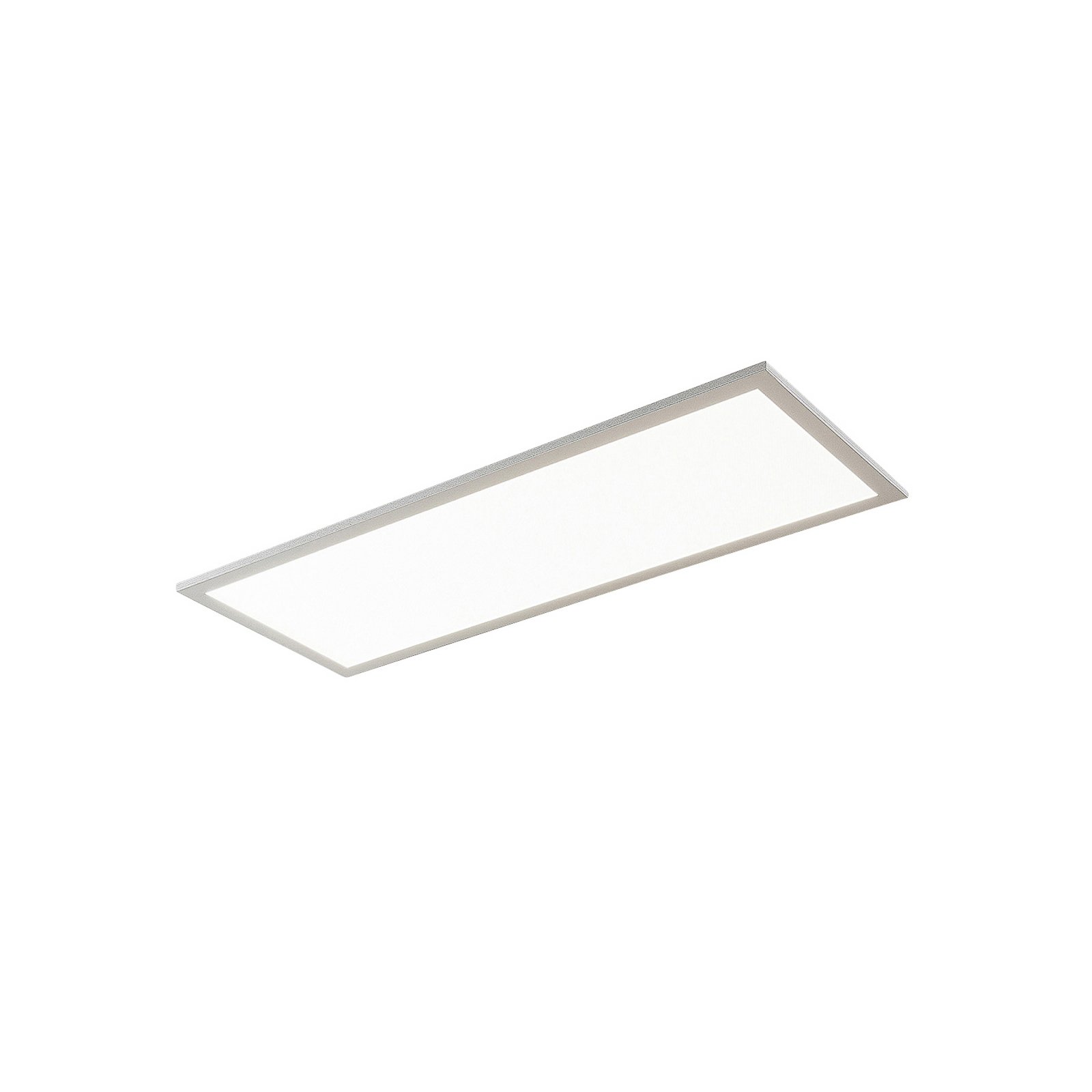 Prios LED-panel Gelora, 80 cm, 4.000 K, sølvfarvet, aluminium