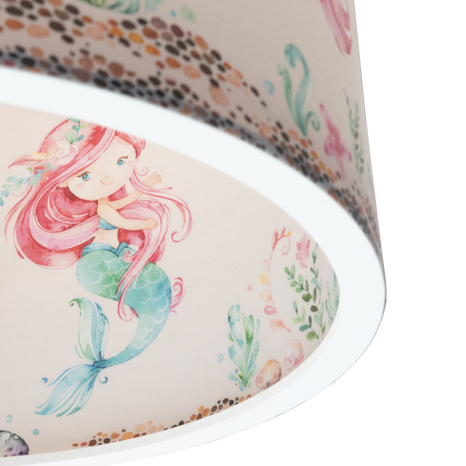 Pendant light 25/40 mermaids, Ø 38 cm, colourful, E27