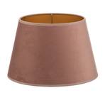 Cone lampshade height 18 cm, pink/gold
