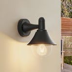 Lindby outdoor wall light Keicy, black, plastic, IP44