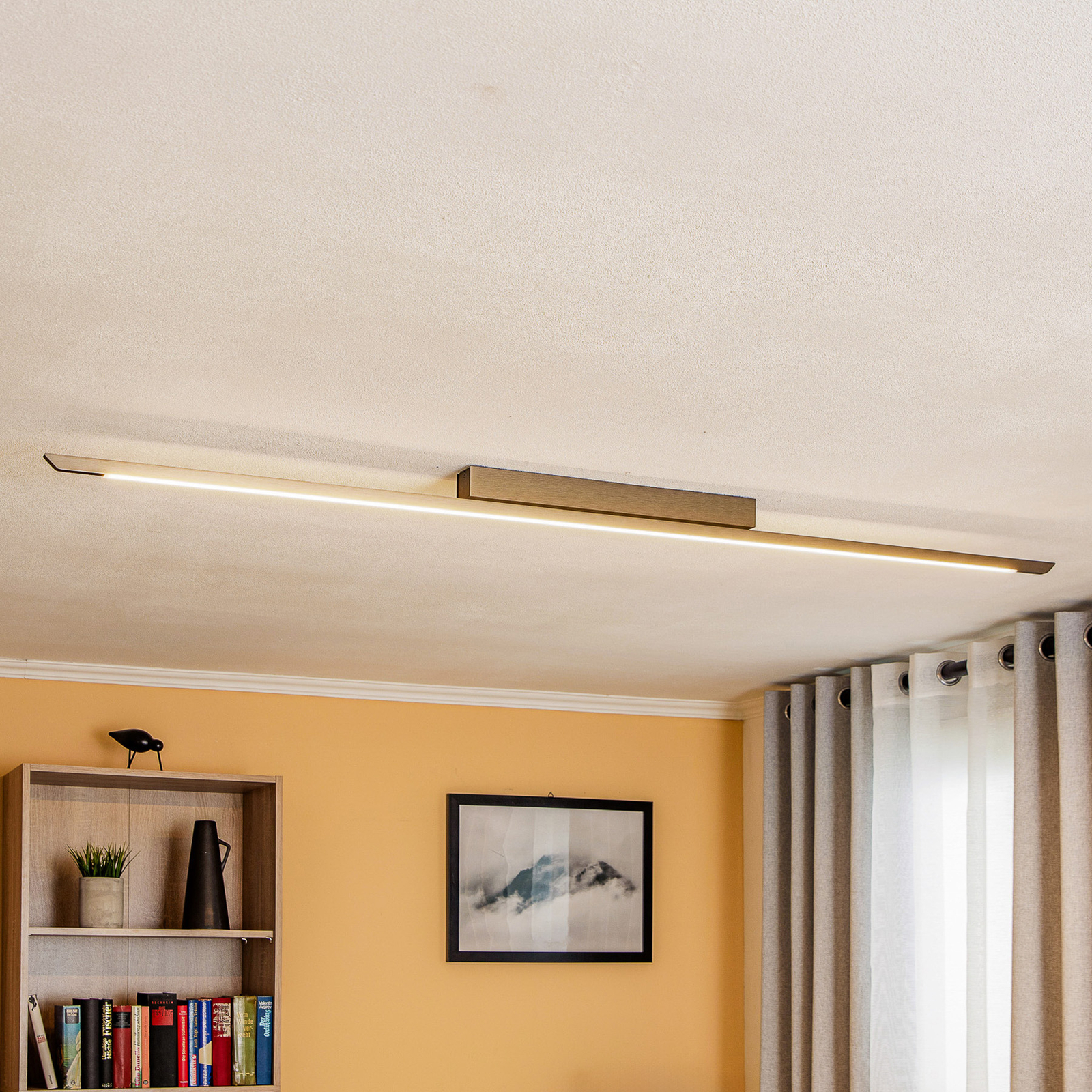 Quitani Niara LED plafondlamp, geanodiseerd Bronz