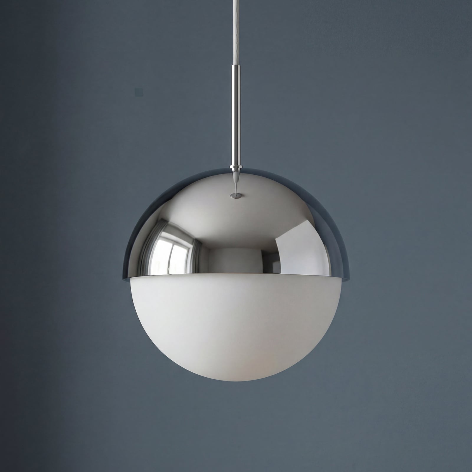 Lampă suspendată OSRAM Decor Dome, finisaj cromat, Ø 22 cm, metal