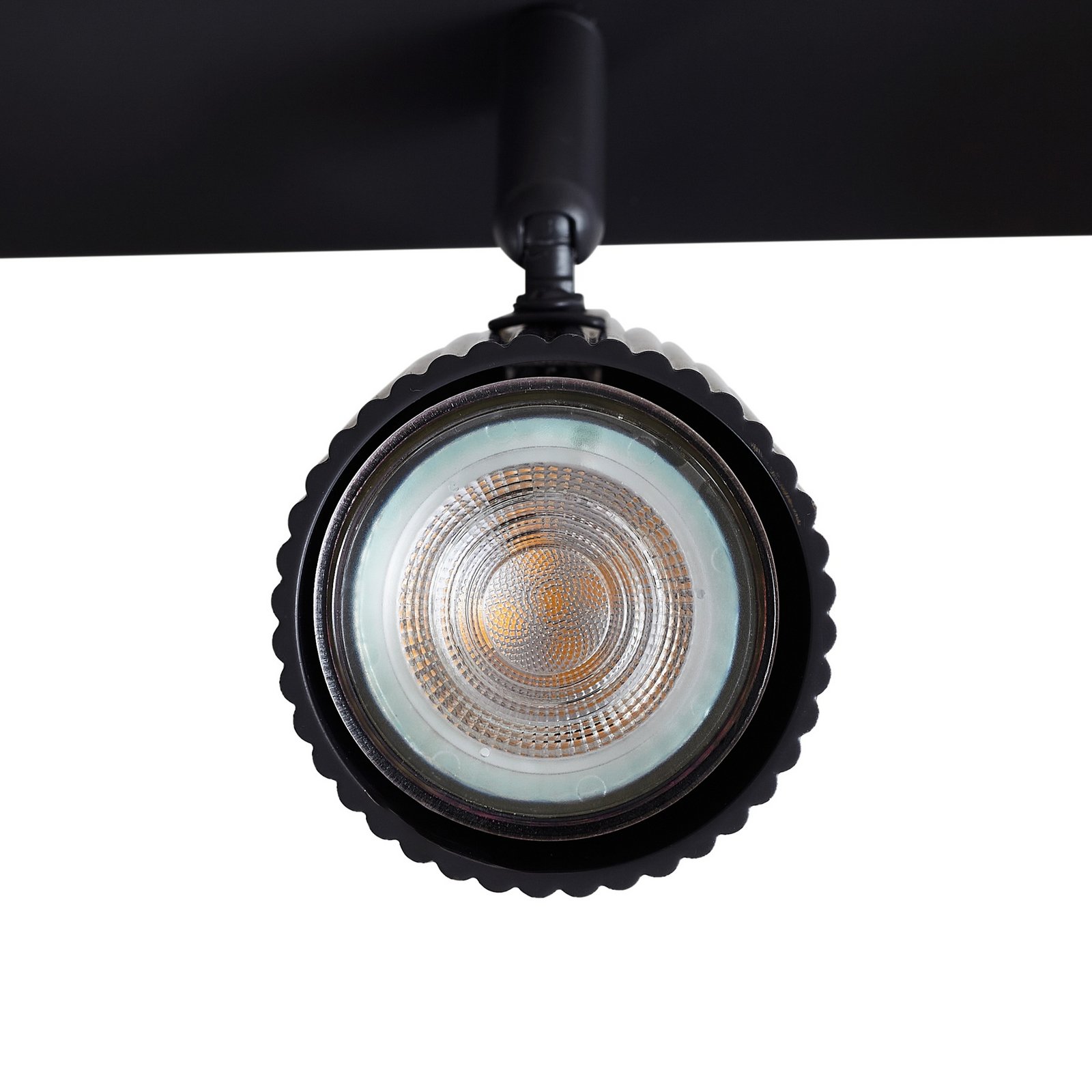 Lindby vägglampa Kardis, mörkgrå, 3 lampor, metall, GU10
