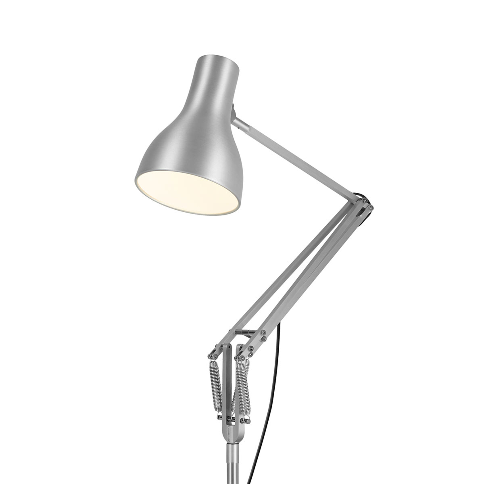 Anglepoise Type 75 stojaca lampa striebro