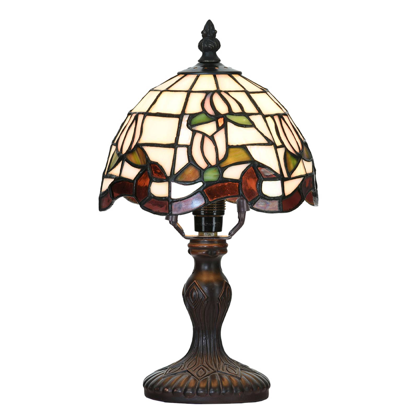 clayre&eef lampe de table 5ll-6180 au style tiffany
