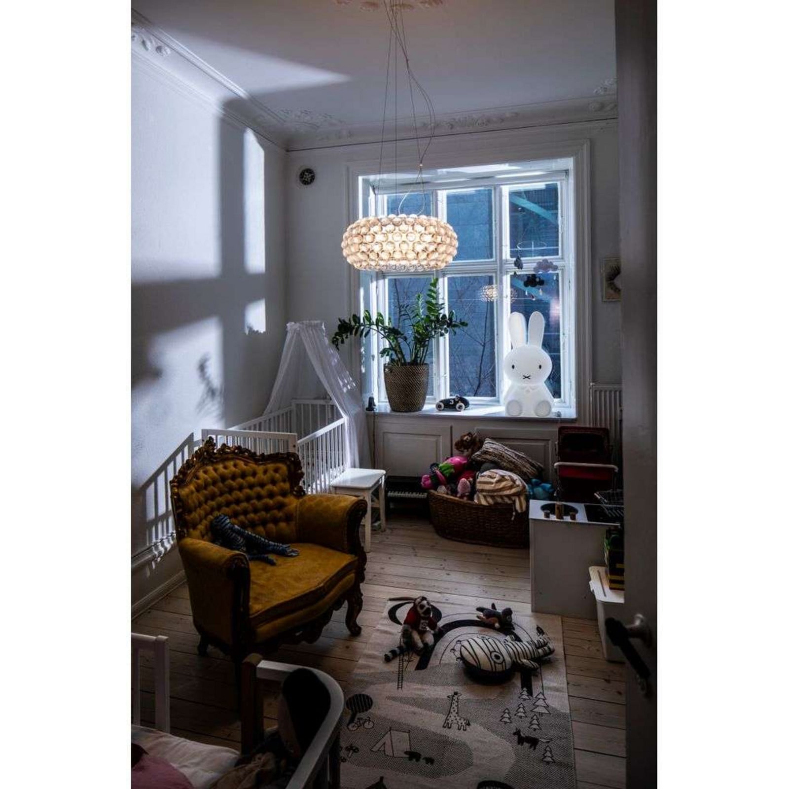 Caboche Plus Media LED Pendel Transparent Foscarini - Spisestue - Glas