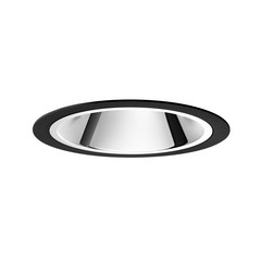 Egger DLS süvistatav valgusti Centro must Ø 11,5 cm 3000 K 75°