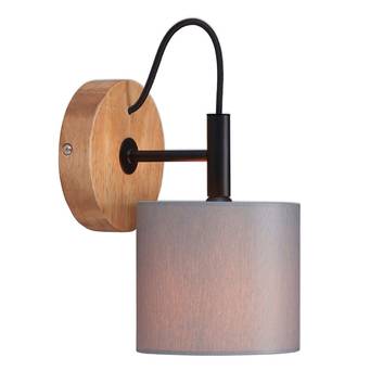 Wood & Style 2075 Wandleuchte mit Textilschirm
