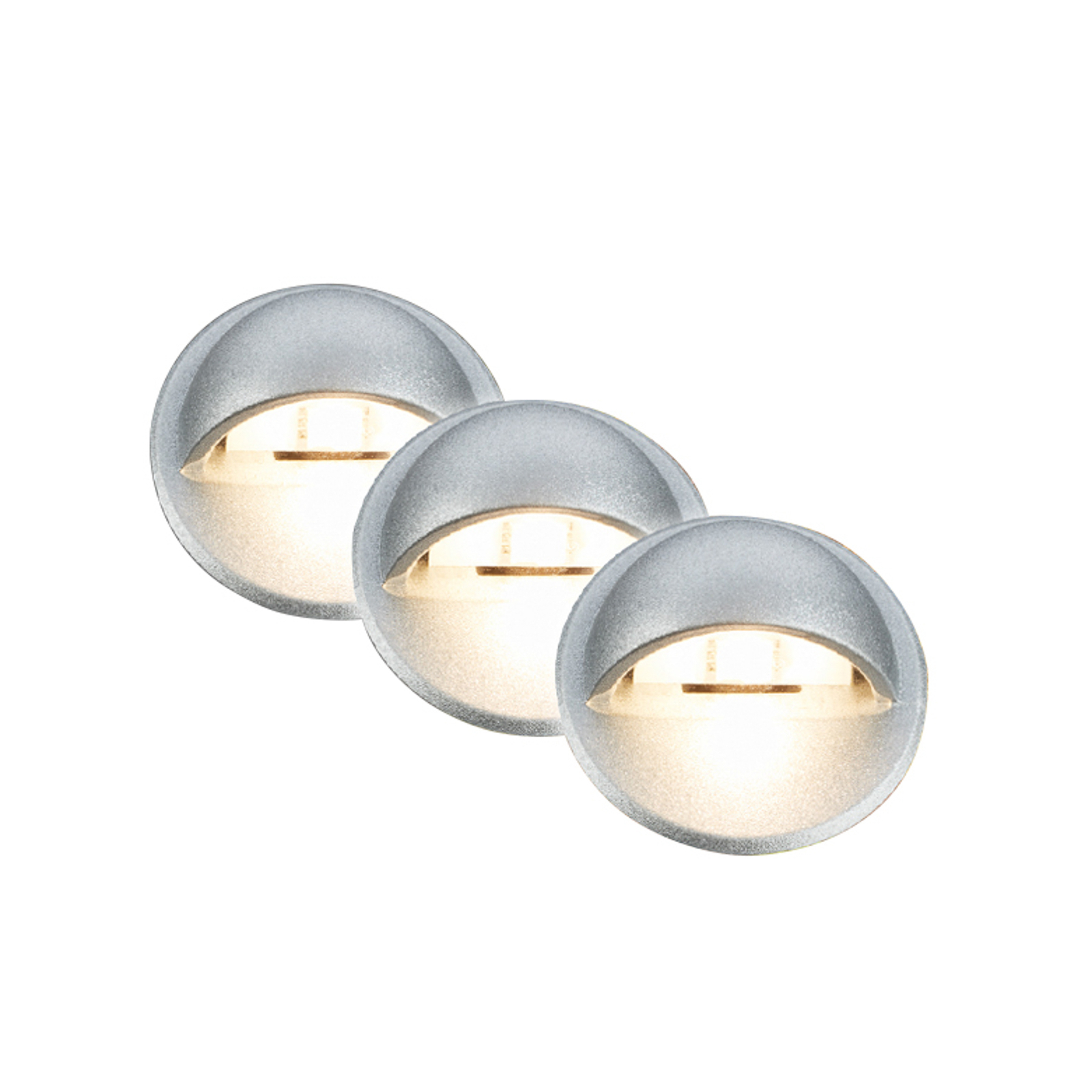 Zapuštěné LED reflektory 3922034, IP65, 12 V, startovací sada 3 ks, Ø 3,5