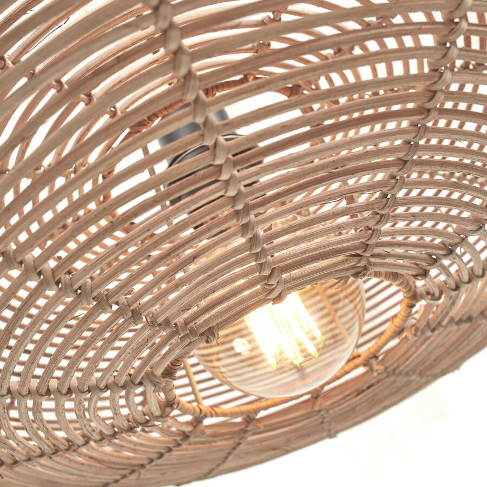 GOOD & MOJO Tanami stropné svietidlo, Ø 55 cm, prírodné