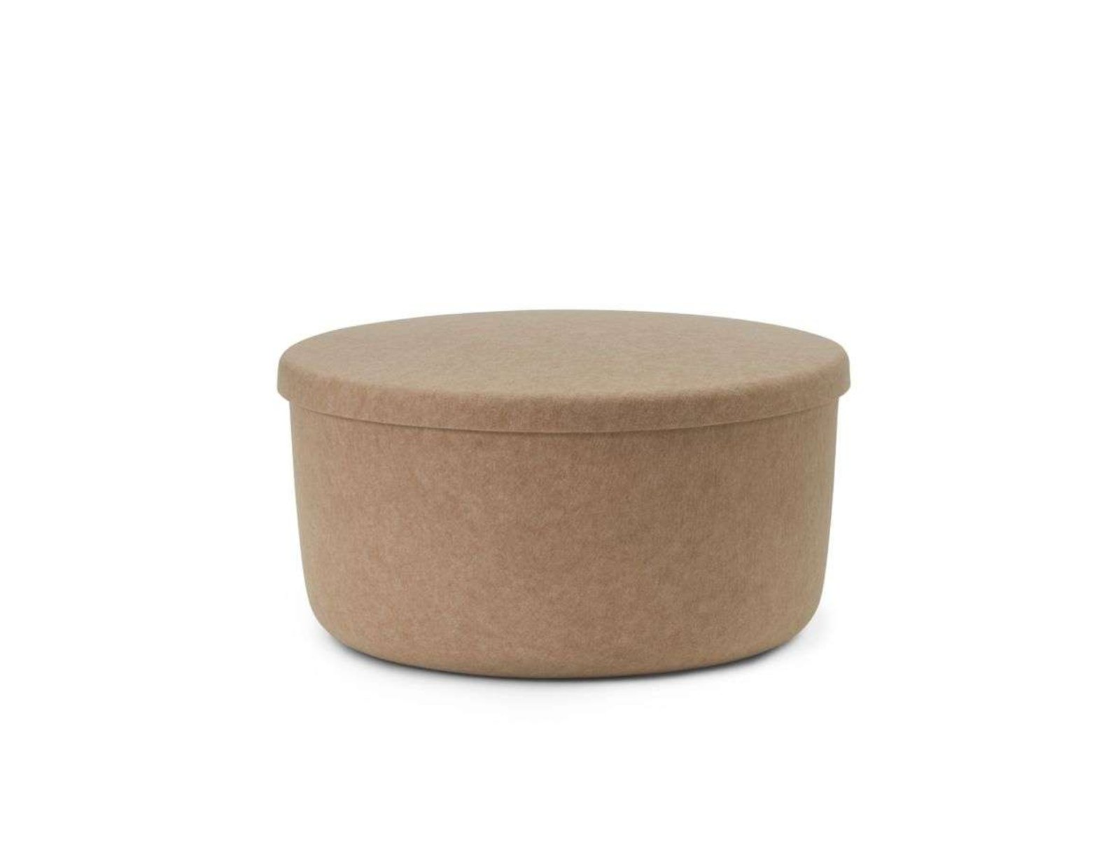 Hide Storage Pouf Large Sand - Normann Copenhagen