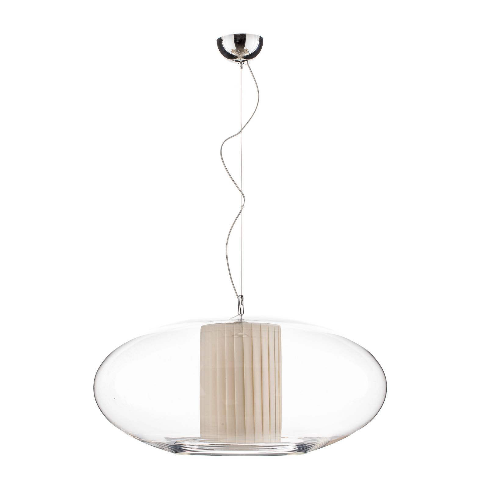 Modo Luce Ellisse Hängelampe Plissé Ø 60 cm beige