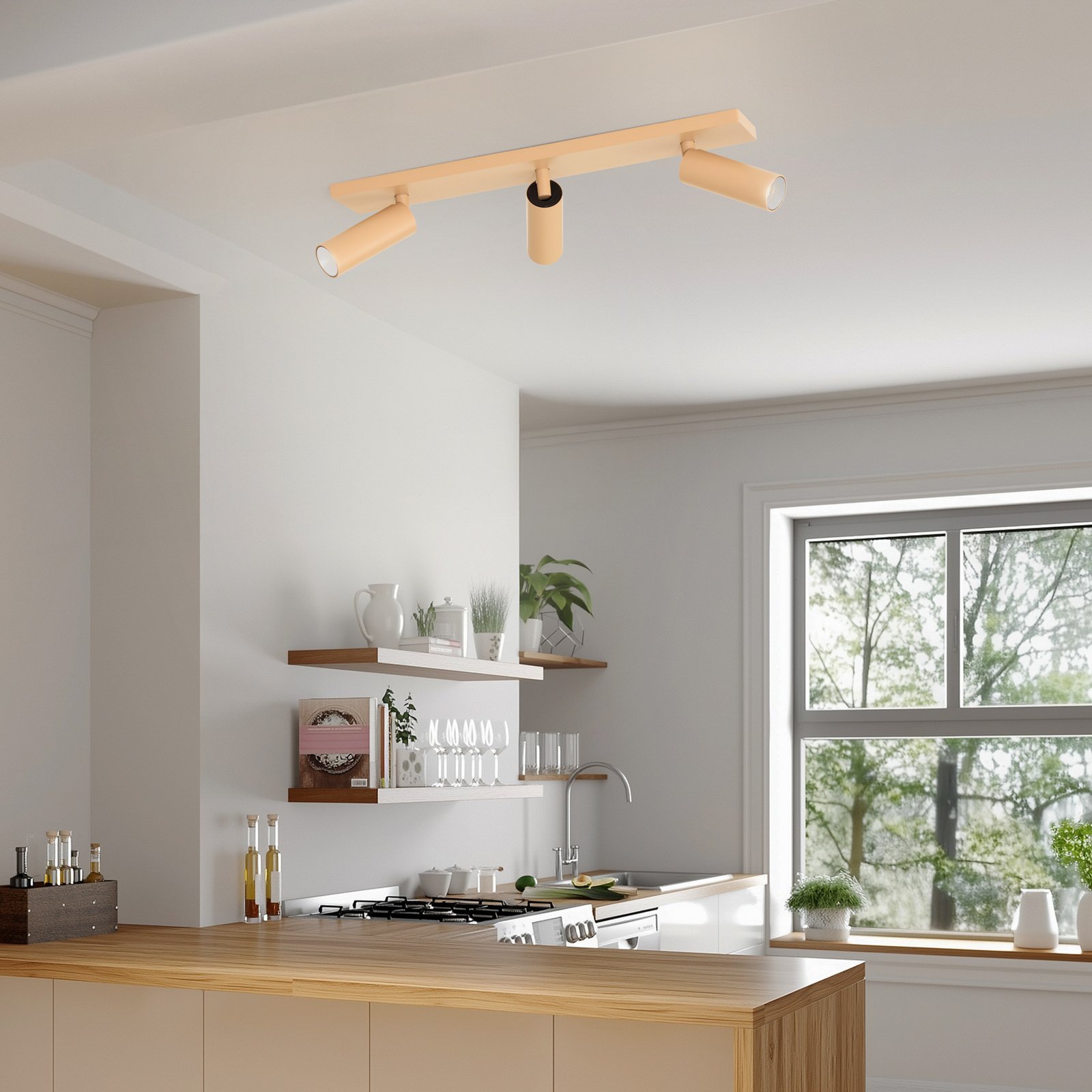 PR Home lampa stołowa Liam Sofia Dahlia brązowy/mosiądz 55cm PR Home lampa stołowa Liam Sofia Dahlia brązowy/mosiądz 55cm