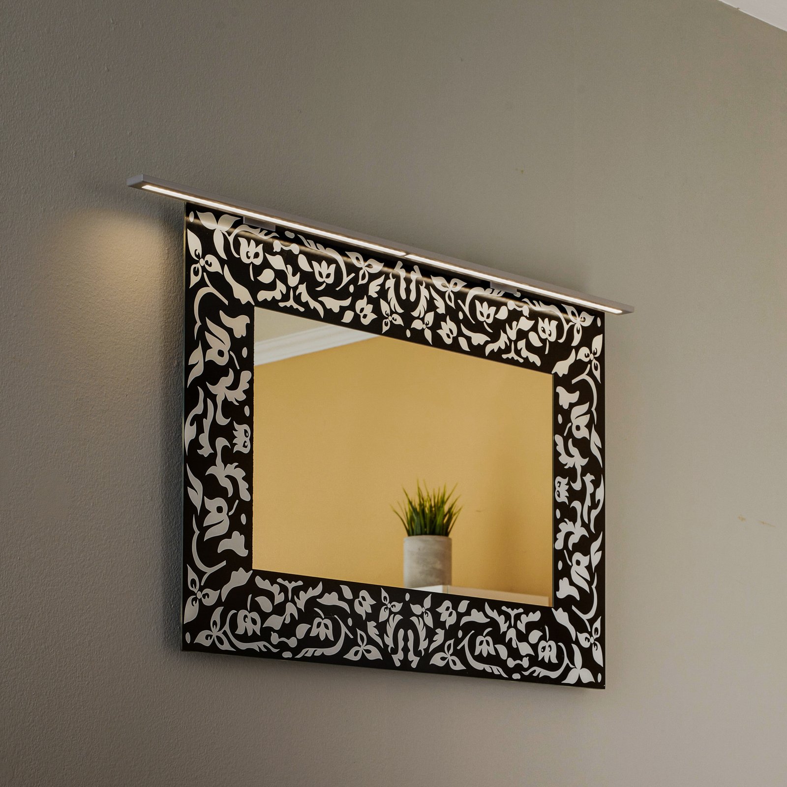 LED-Spiegelleuchte Espelho, Badezimmer, 80 cm alu