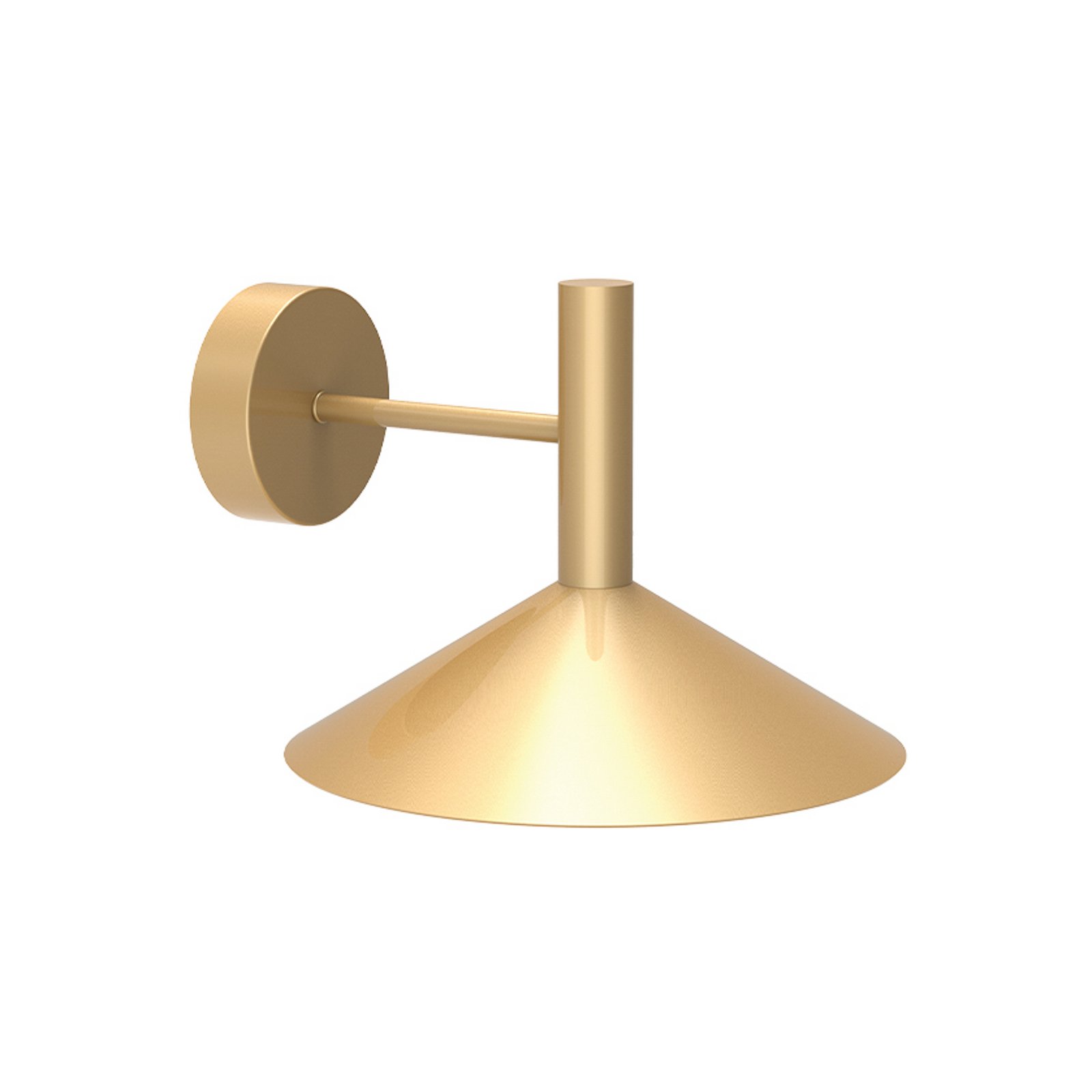 Applique murale LED Marsi, couleur or, Ø 25 cm, métal