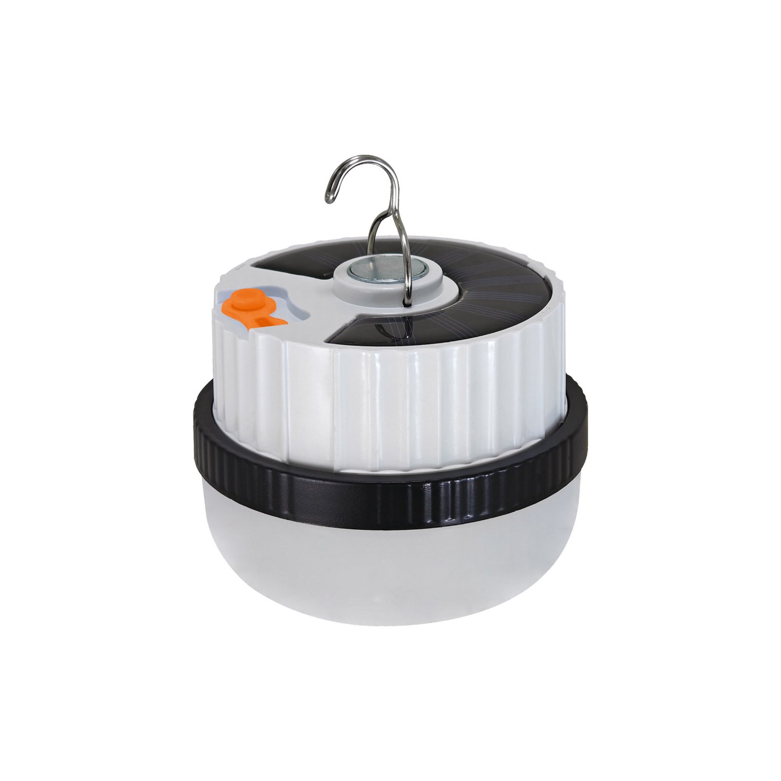 LED-Solarleuchte Ufo, portabel, Kunststoff, schwarz/weiß
