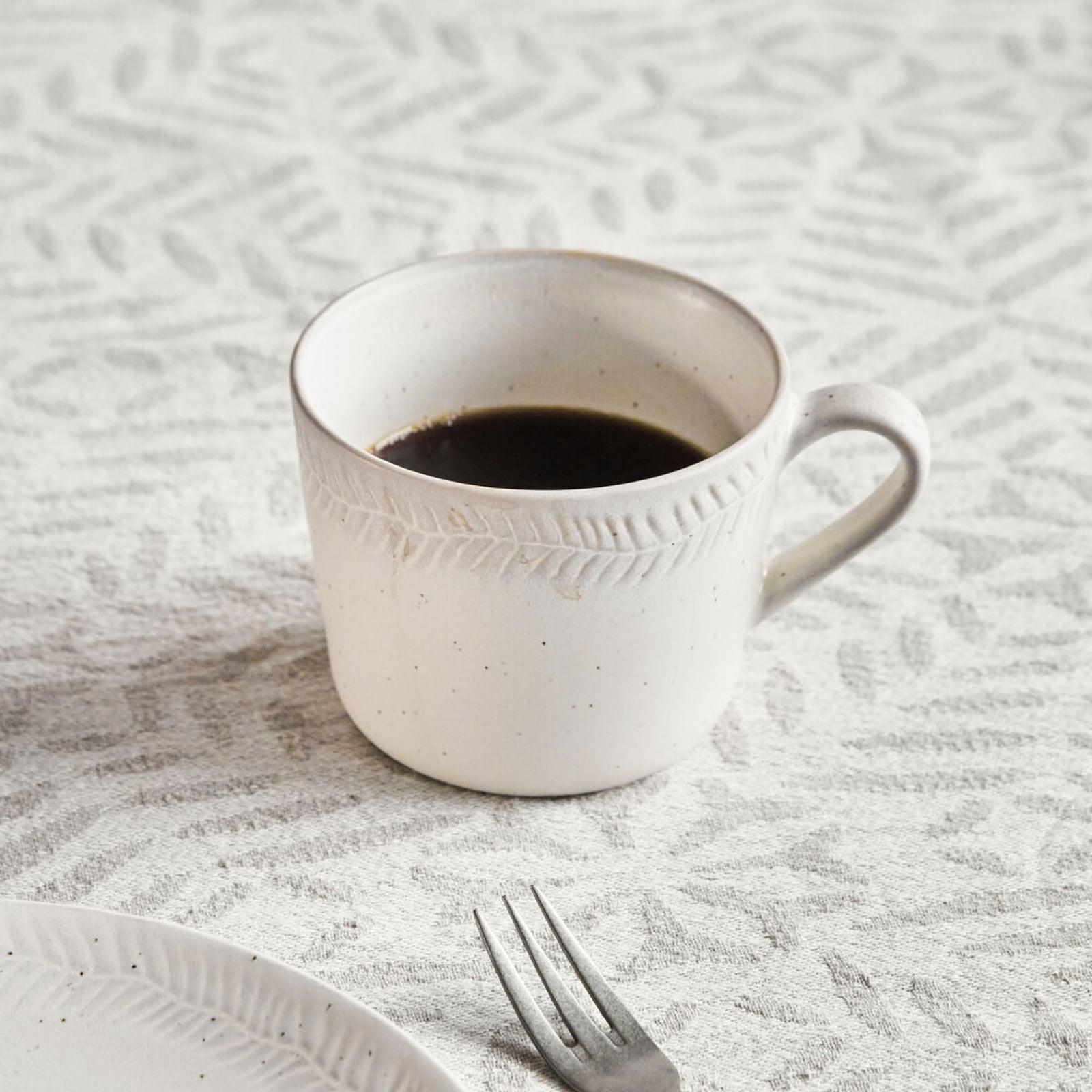 Serve Tasse, lot de 4, grès, crème - House Doctor