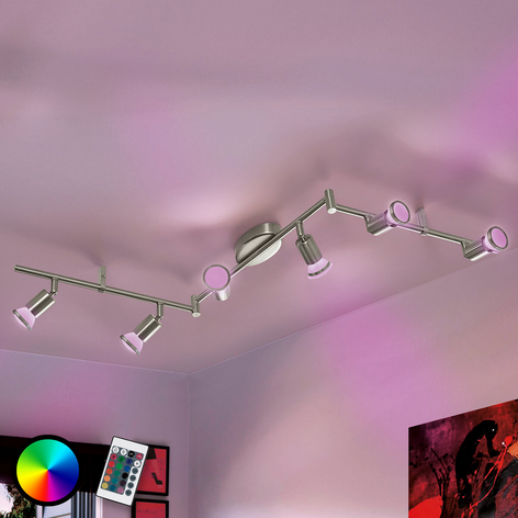 Gewinkelte Deckenleuchte Buzz-C LED RGBW